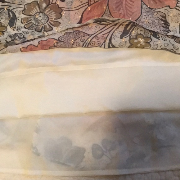 EUC Loft Shift Dress with Bottom & Ruffle Sleeves - Picture 7 of 8